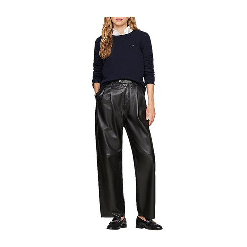TOMMY HILFIGER Pullover Maglia Donna con orli arrotolati Blu A24 - TOMMY HILFIGERWW44161 - DW5 - S - Francavilla Moda
